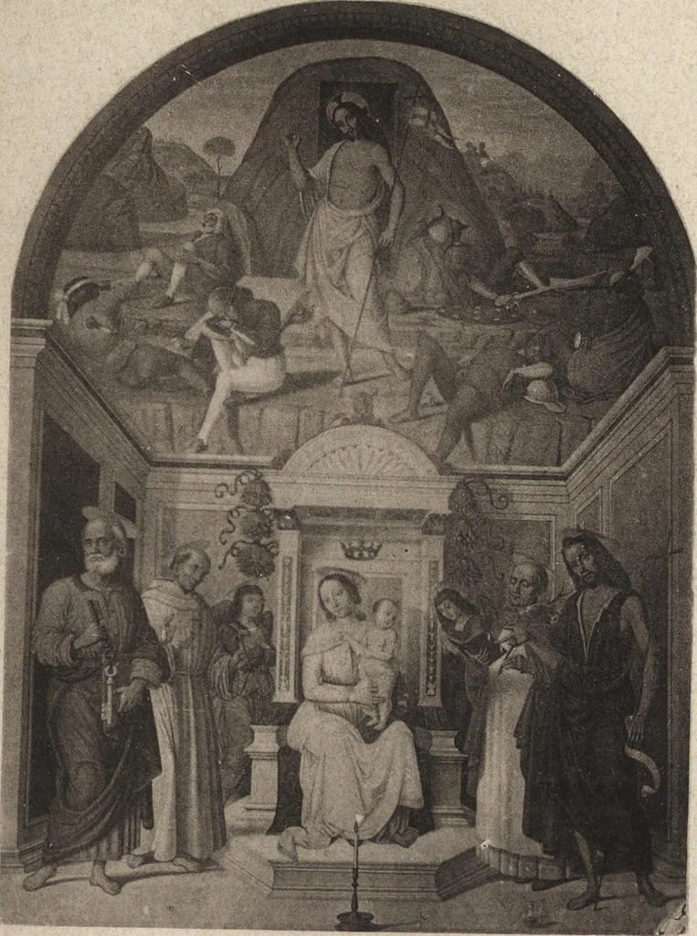 An illustration from Storia della pittura in Italia dal secolo II al secolo XVI, 1883, leaf 414