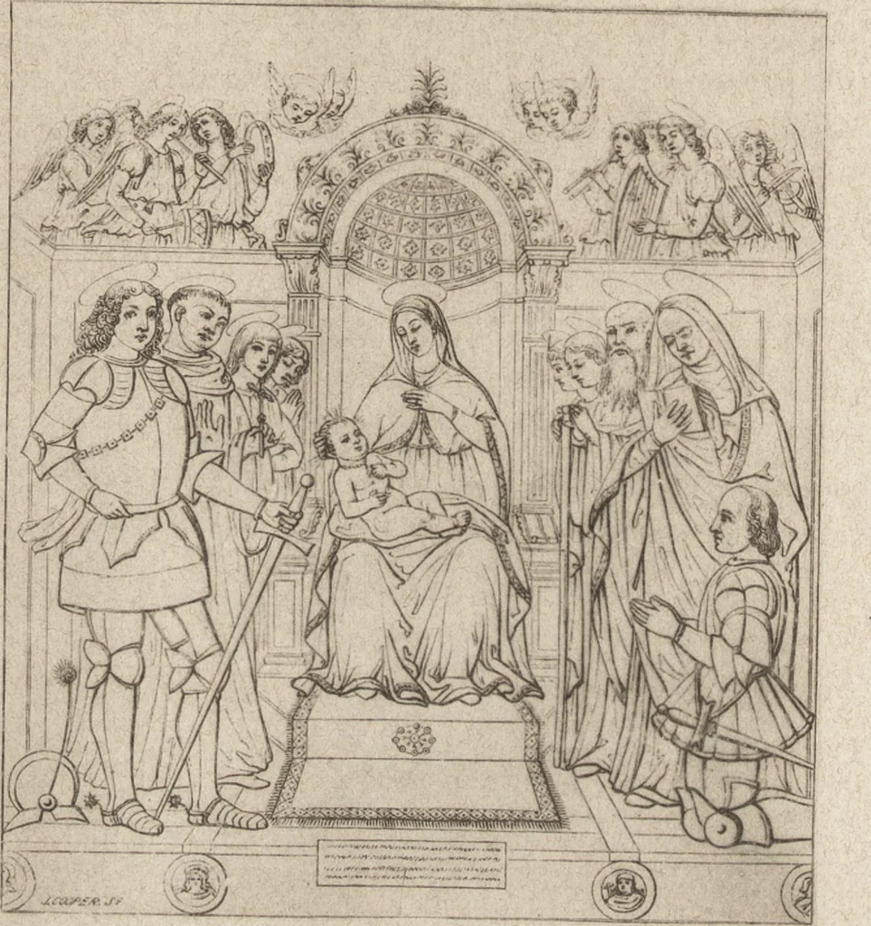 An illustration from Storia della pittura in Italia dal secolo II al secolo XVI, 1883, leaf 446