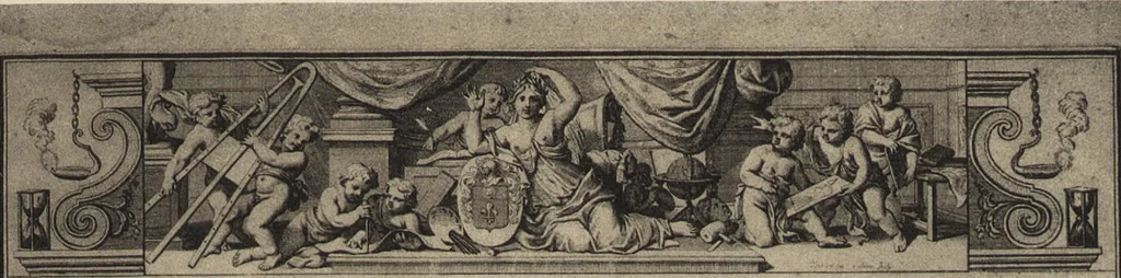 An illustration from Les doctrines d'art en France; peintres, amateurs, critiques, de Poussin à Diderot; ouvrage illustré de 12 planches hors texte, 1909, leaf 122