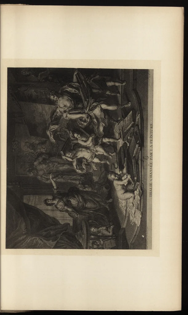 An illustration from Les doctrines d'art en France; peintres, amateurs, critiques, de Poussin à Diderot; ouvrage illustré de 12 planches hors texte, 1909, leaf 230