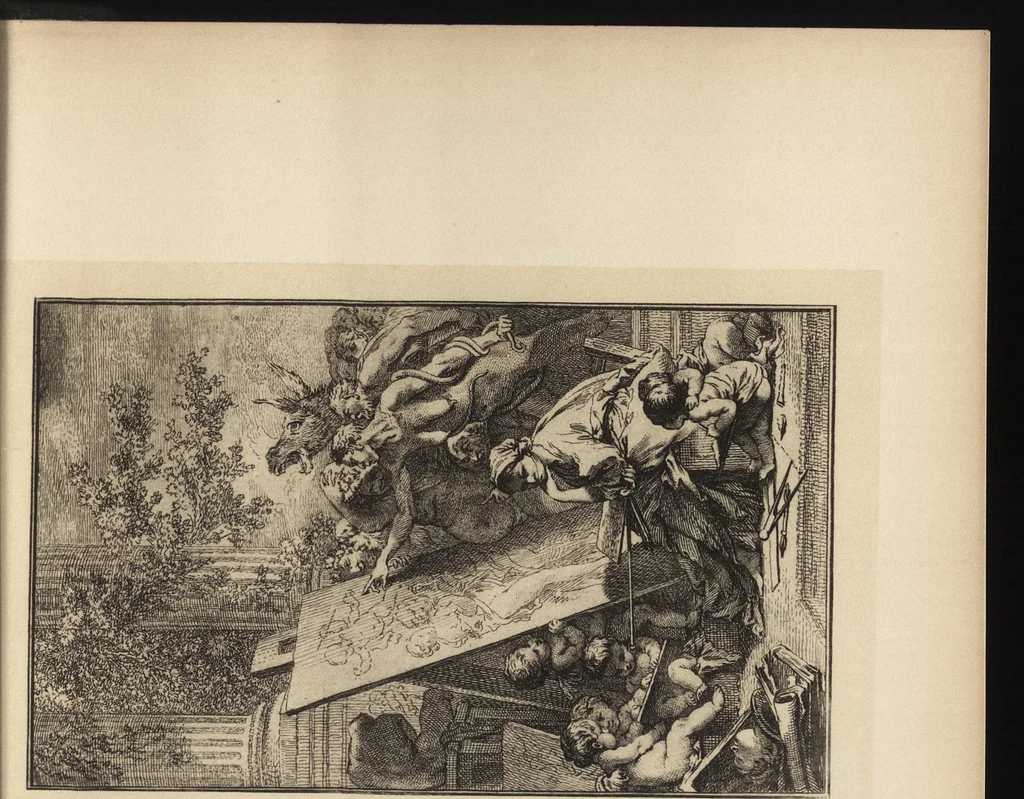 An illustration from Les doctrines d'art en France; peintres, amateurs, critiques, de Poussin à Diderot; ouvrage illustré de 12 planches hors texte, 1909, leaf 340