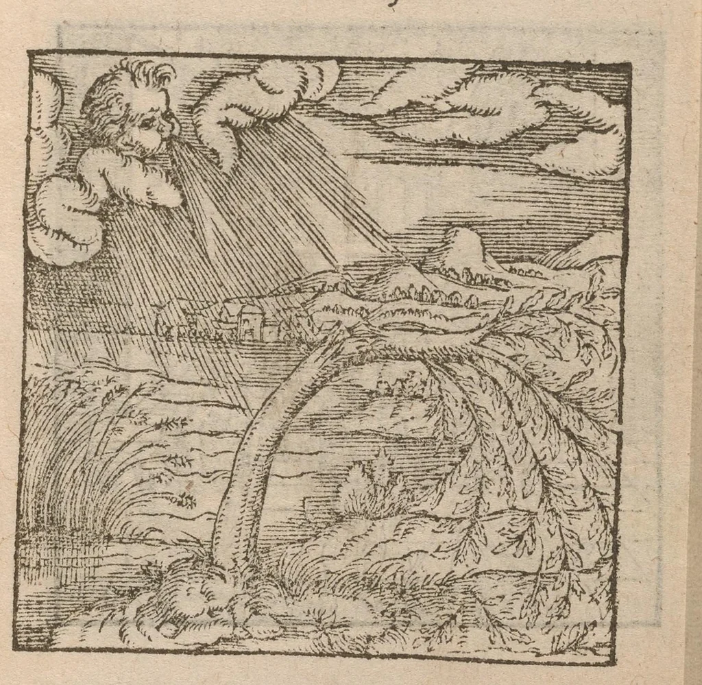 An illustration from Hadriani Iunii medici Emblemata : eiusdem ænigmatum libellus, 1585, leaf 60