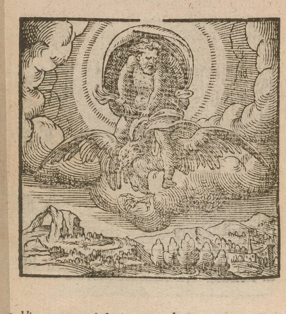 An illustration from Hadriani Iunii medici Emblemata : eiusdem ænigmatum libellus, 1585, leaf 65