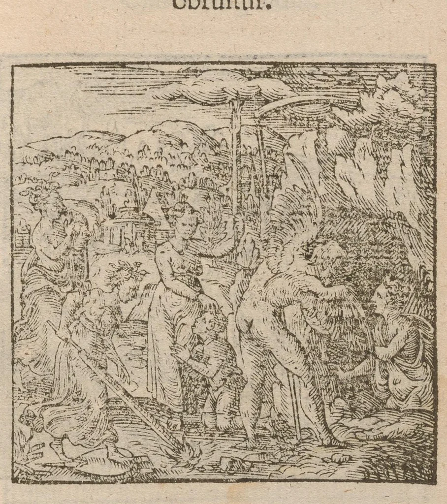 An illustration from Hadriani Iunii medici Emblemata : eiusdem ænigmatum libellus, 1585, leaf 70