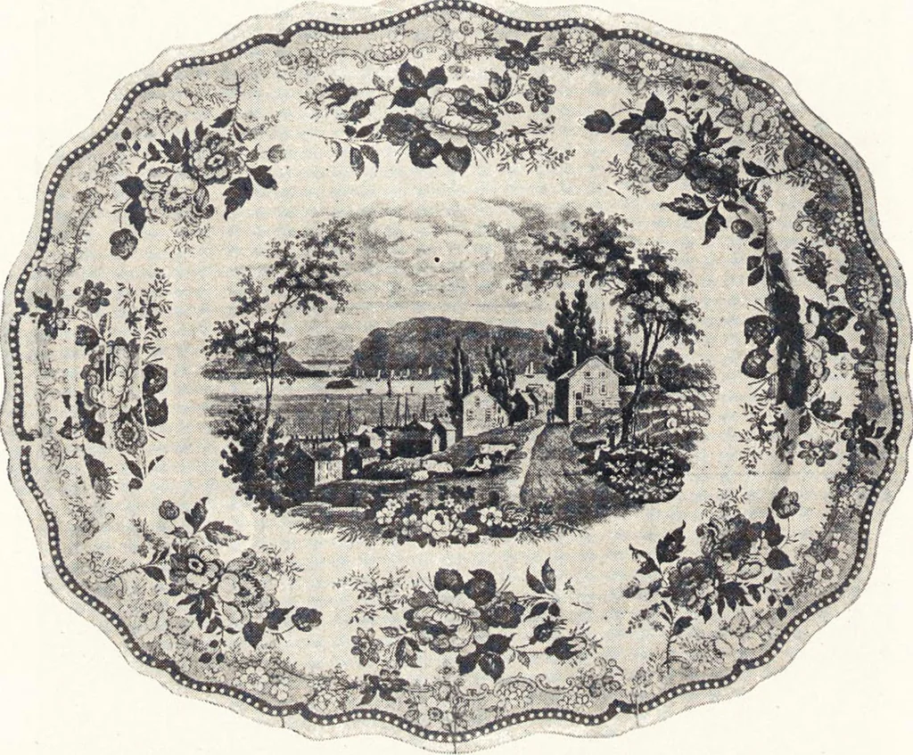 An illustration from Anglo-American pottery : old English china with American views, a manual for collectors, 1901, leaf 101