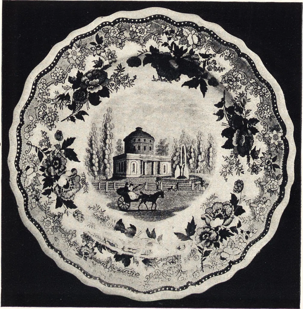 An illustration from Anglo-American pottery : old English china with American views, a manual for collectors, 1901, leaf 103