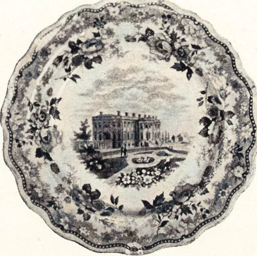 An illustration from Anglo-American pottery : old English china with American views, a manual for collectors, 1901, leaf 104