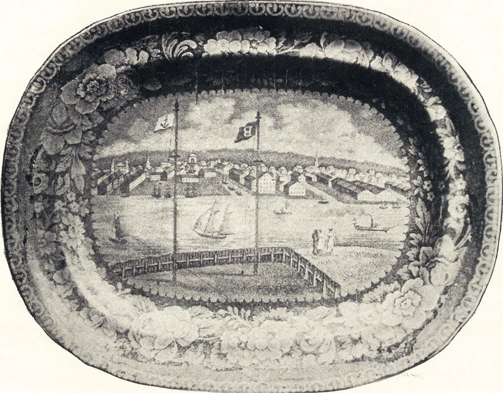 An illustration from Anglo-American pottery : old English china with American views, a manual for collectors, 1901, leaf 120