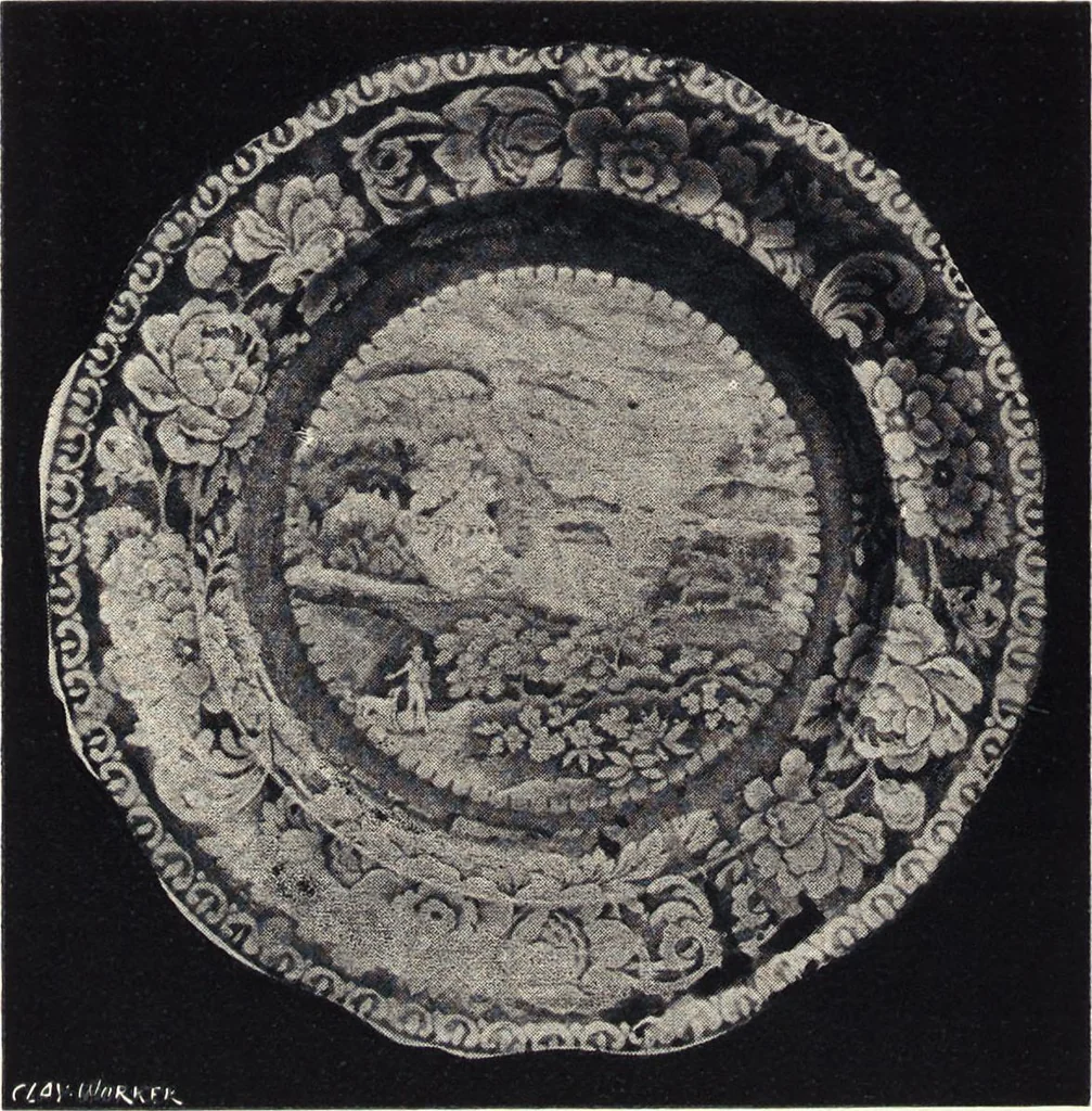 An illustration from Anglo-American pottery : old English china with American views, a manual for collectors, 1901, leaf 121