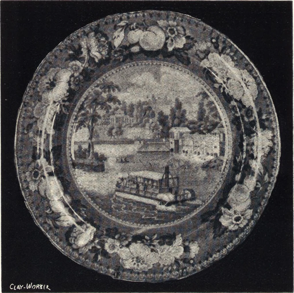An illustration from Anglo-American pottery : old English china with American views, a manual for collectors, 1901, leaf 125
