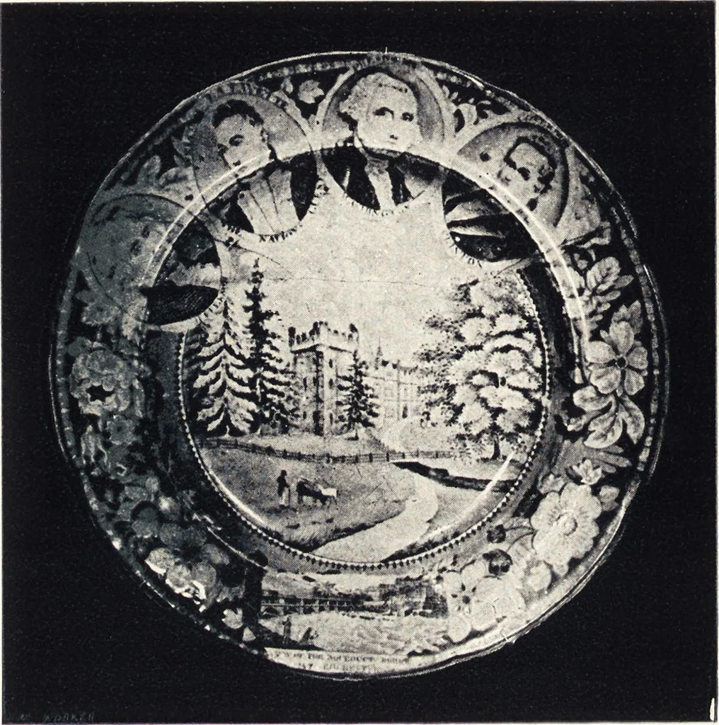 An illustration from Anglo-American pottery : old English china with American views, a manual for collectors, 1901, leaf 127