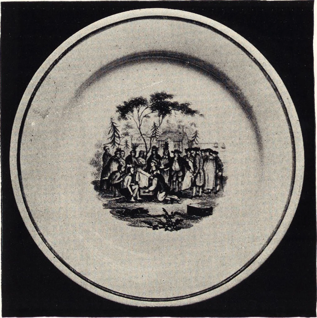 An illustration from Anglo-American pottery : old English china with American views, a manual for collectors, 1901, leaf 139