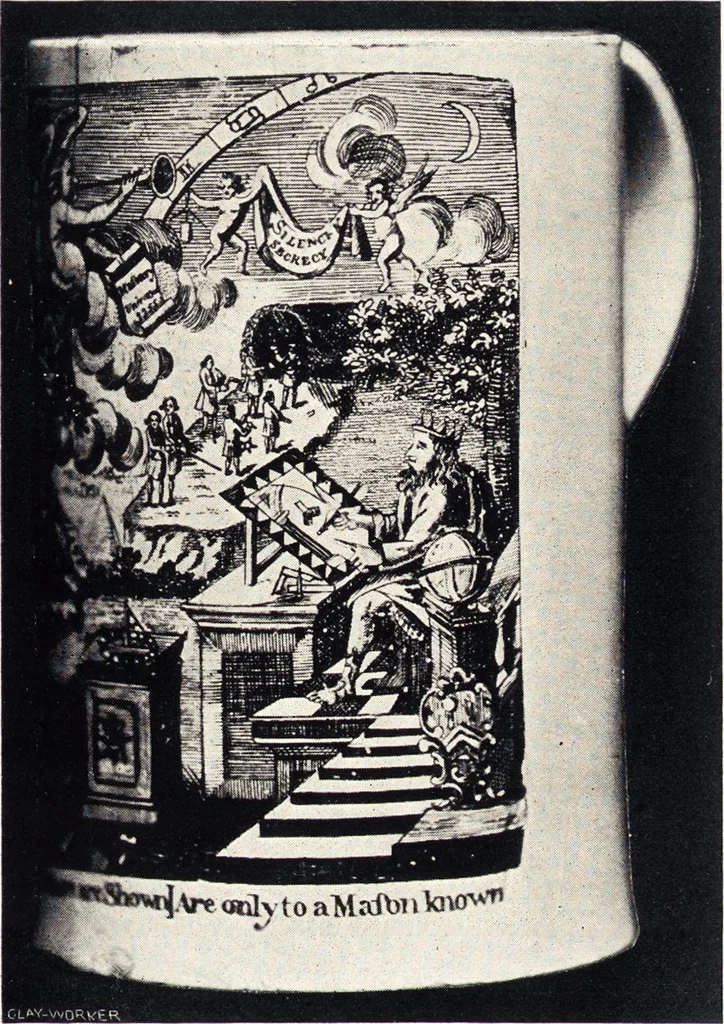An illustration from Anglo-American pottery : old English china with American views, a manual for collectors, 1901, leaf 14