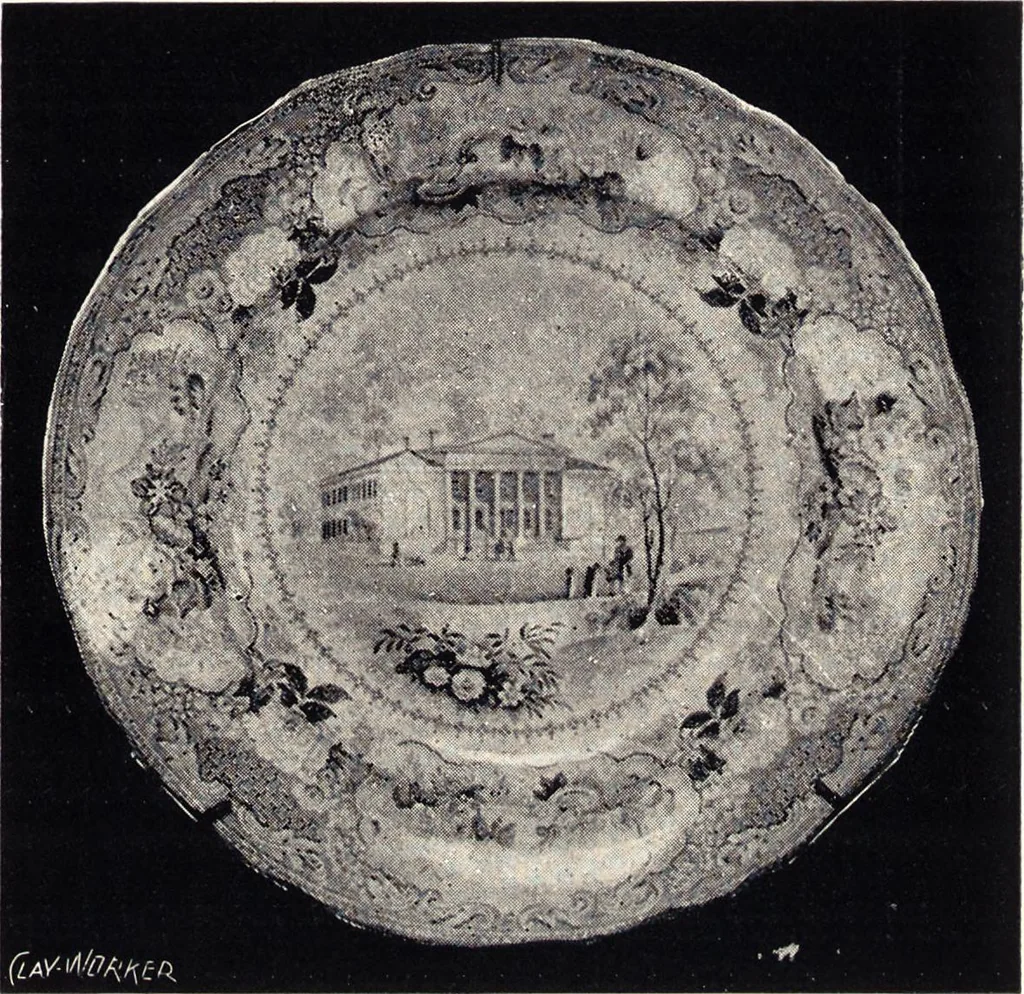 An illustration from Anglo-American pottery : old English china with American views, a manual for collectors, 1901, leaf 140