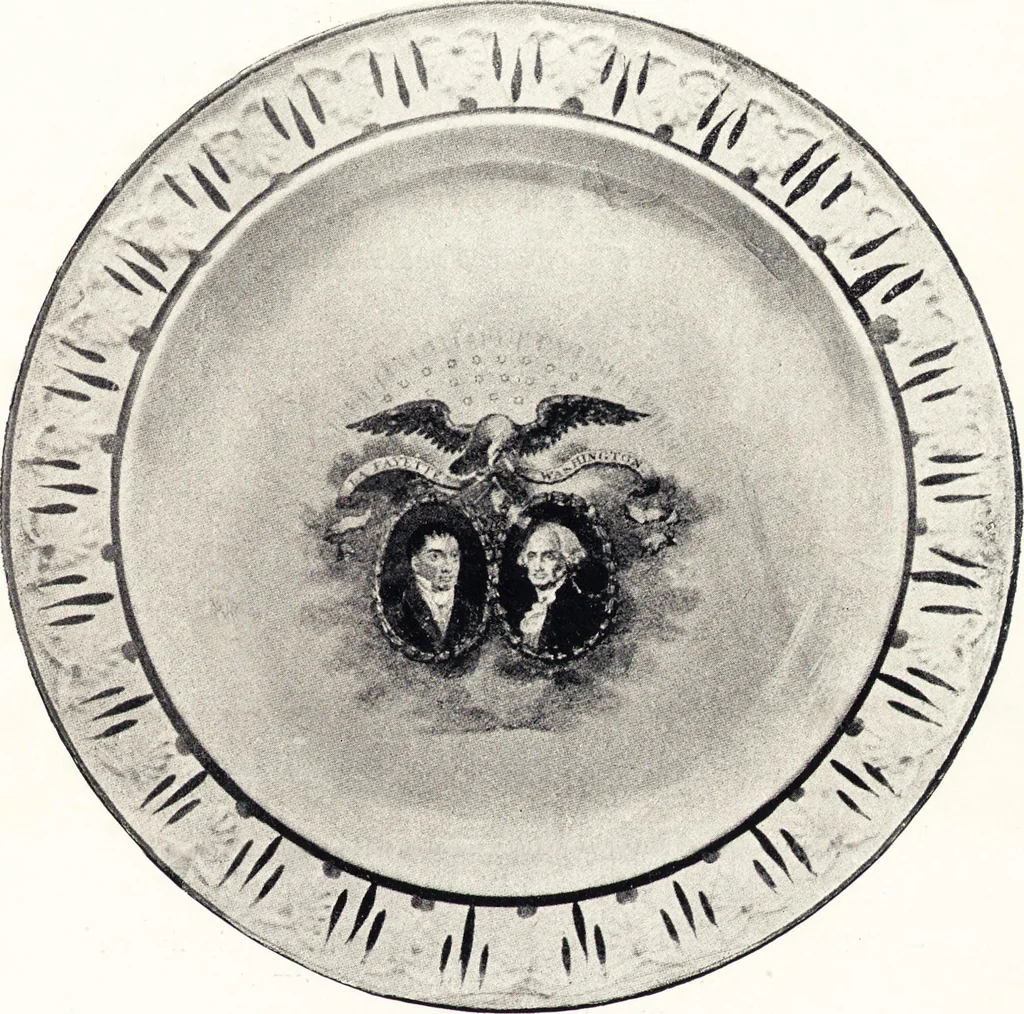 An illustration from Anglo-American pottery : old English china with American views, a manual for collectors, 1901, leaf 142