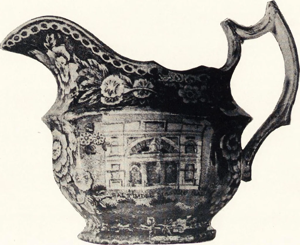 An illustration from Anglo-American pottery : old English china with American views, a manual for collectors, 1901, leaf 143