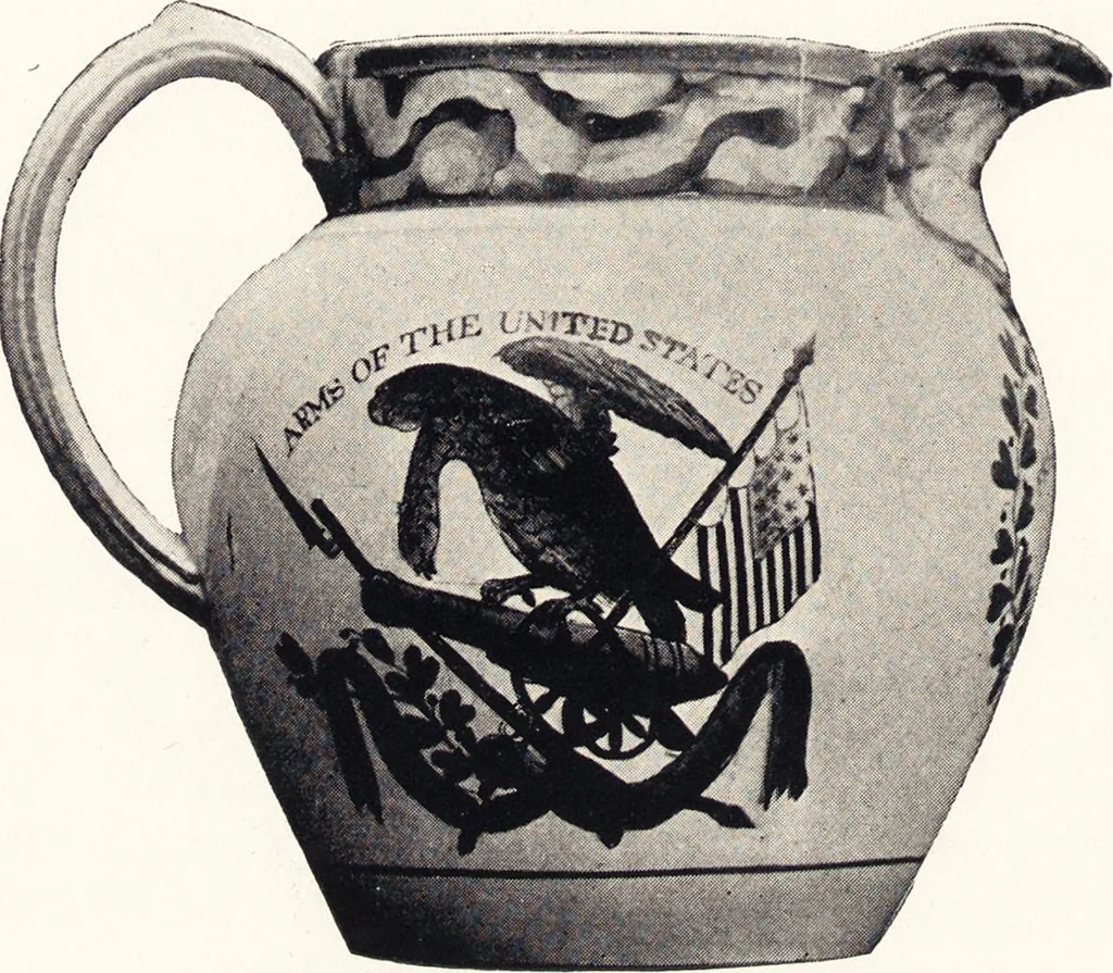 An illustration from Anglo-American pottery : old English china with American views, a manual for collectors, 1901, leaf 145