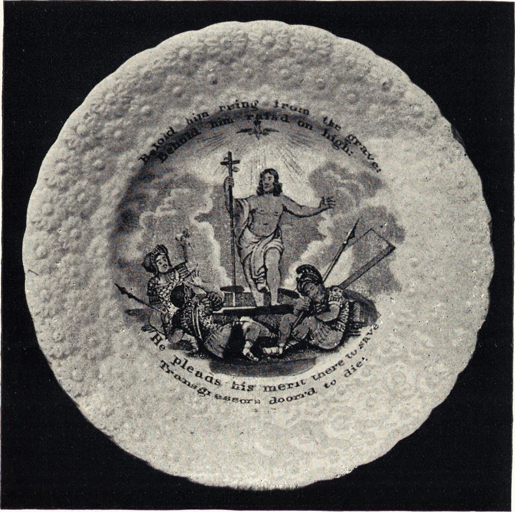 An illustration from Anglo-American pottery : old English china with American views, a manual for collectors, 1901, leaf 158