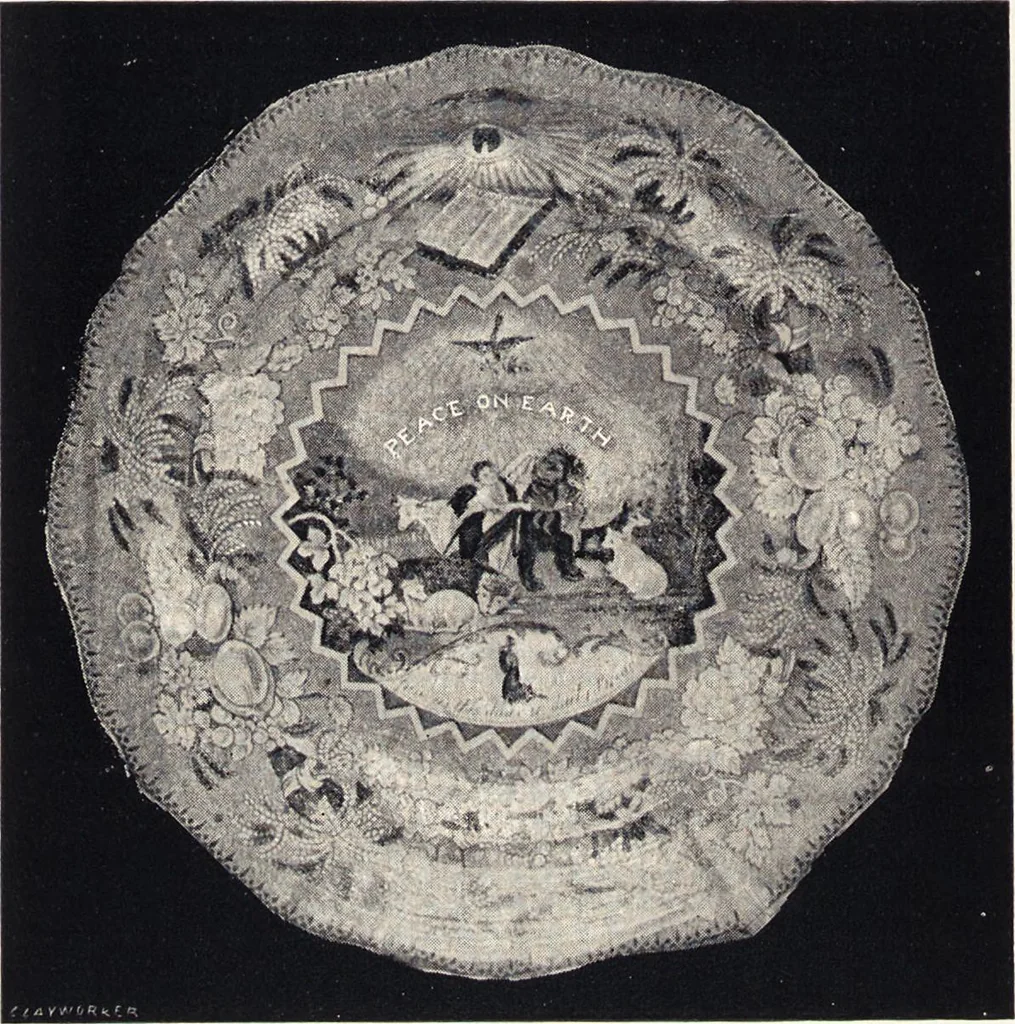 An illustration from Anglo-American pottery : old English china with American views, a manual for collectors, 1901, leaf 159