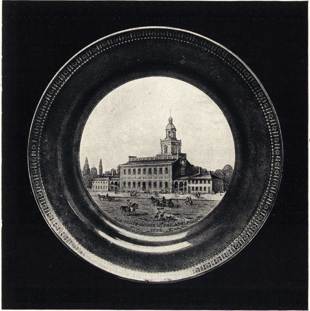 An illustration from Anglo-American pottery : old English china with American views, a manual for collectors, 1901, leaf 165