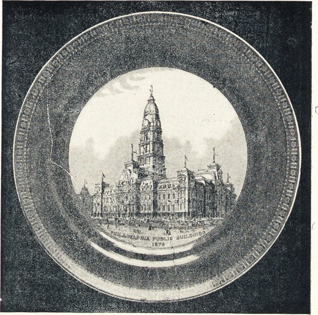 An illustration from Anglo-American pottery : old English china with American views, a manual for collectors, 1901, leaf 166