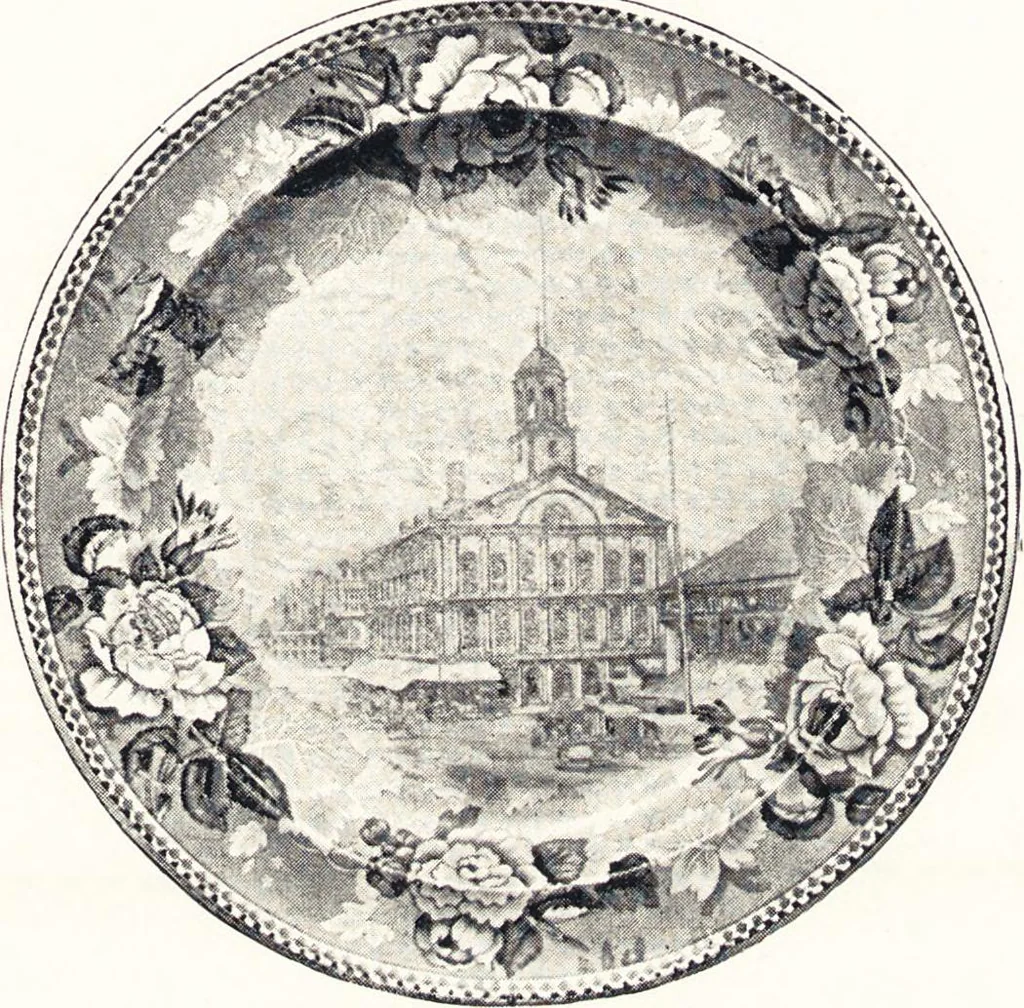 An illustration from Anglo-American pottery : old English china with American views, a manual for collectors, 1901, leaf 168