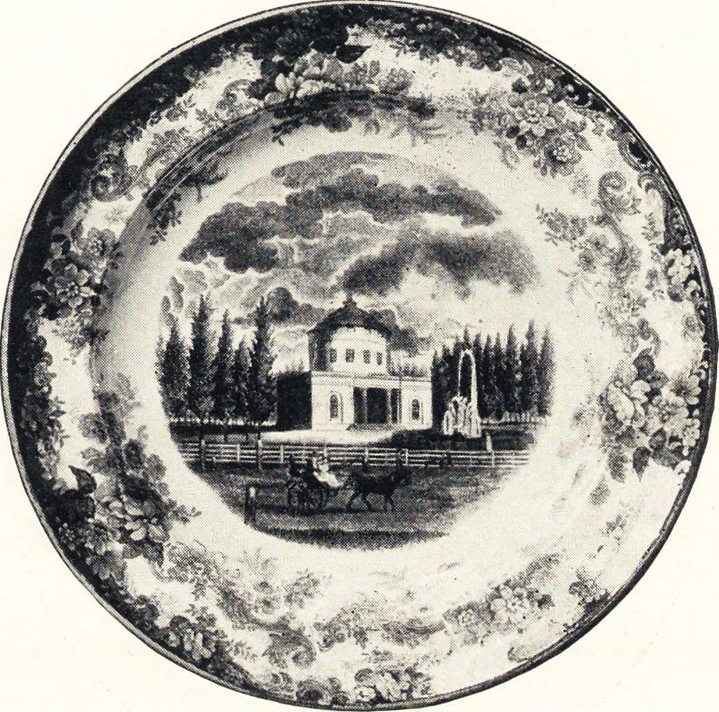 An illustration from Anglo-American pottery : old English china with American views, a manual for collectors, 1901, leaf 172