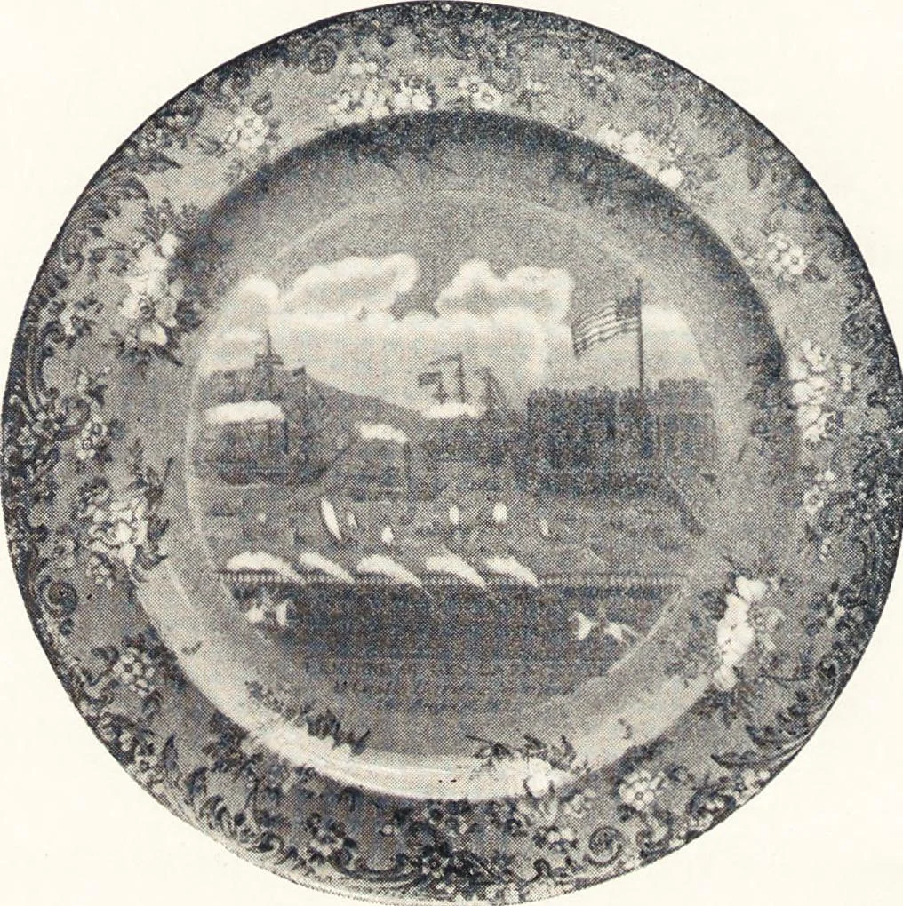 An illustration from Anglo-American pottery : old English china with American views, a manual for collectors, 1901, leaf 173