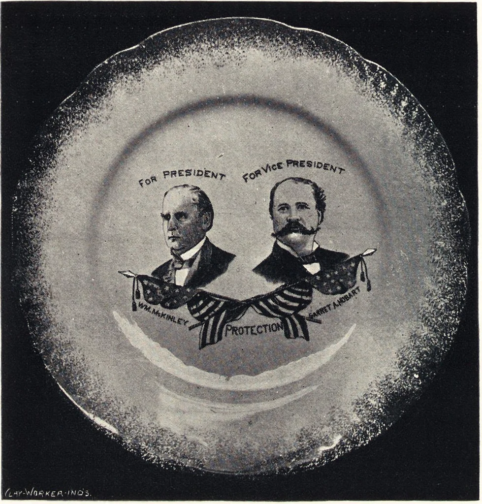 An illustration from Anglo-American pottery : old English china with American views, a manual for collectors, 1901, leaf 185