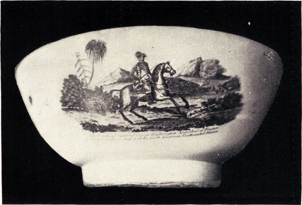 An illustration from Anglo-American pottery : old English china with American views, a manual for collectors, 1901, leaf 24