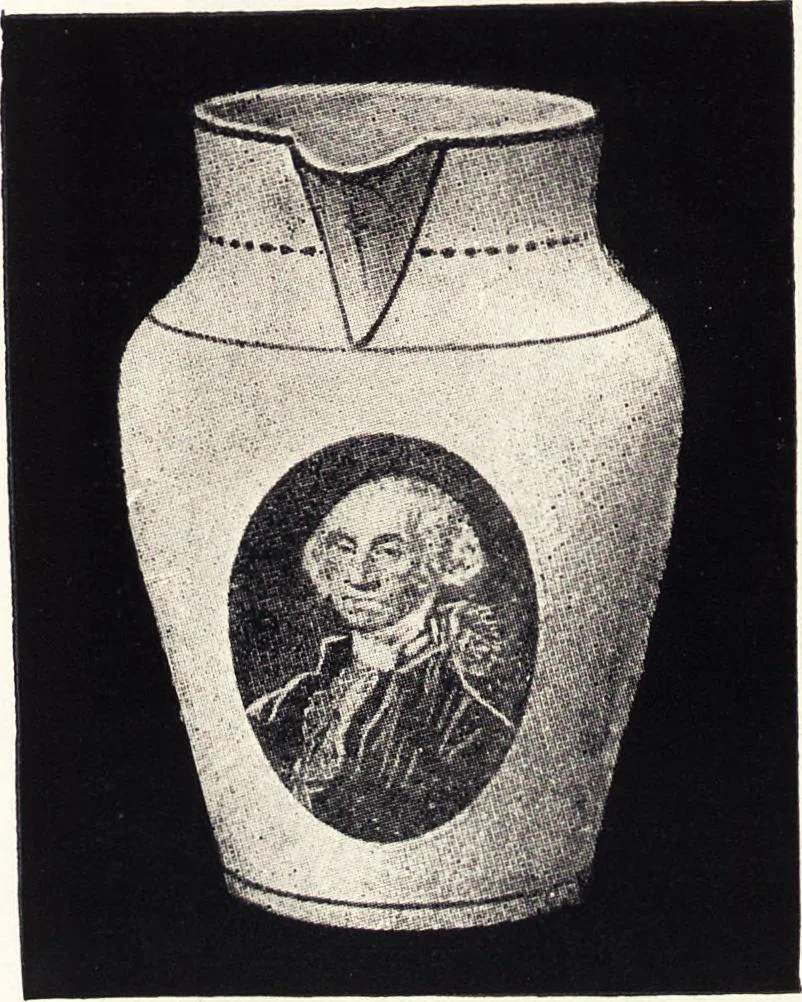 An illustration from Anglo-American pottery : old English china with American views, a manual for collectors, 1901, leaf 25