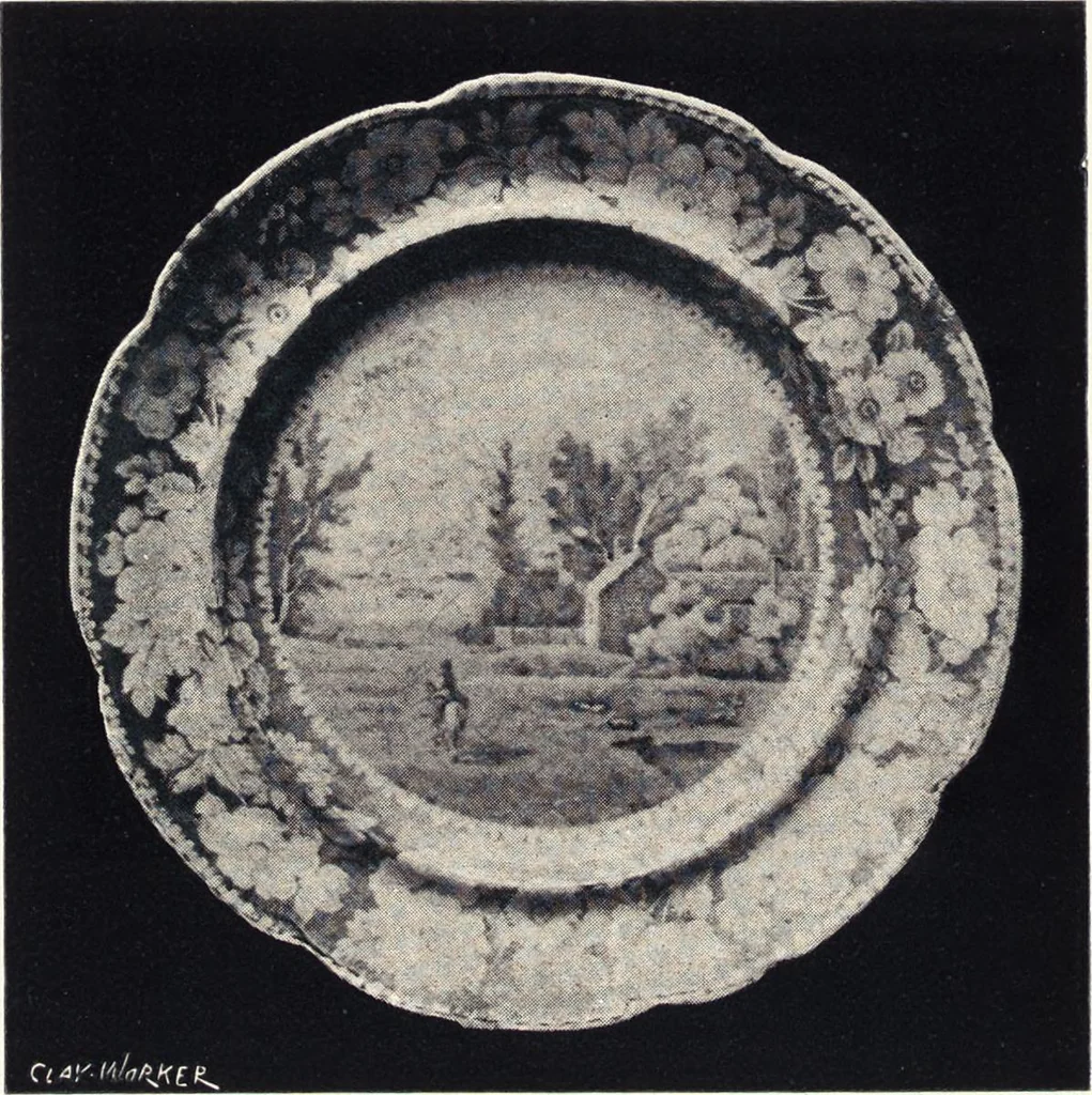 An illustration from Anglo-American pottery : old English china with American views, a manual for collectors, 1901, leaf 47