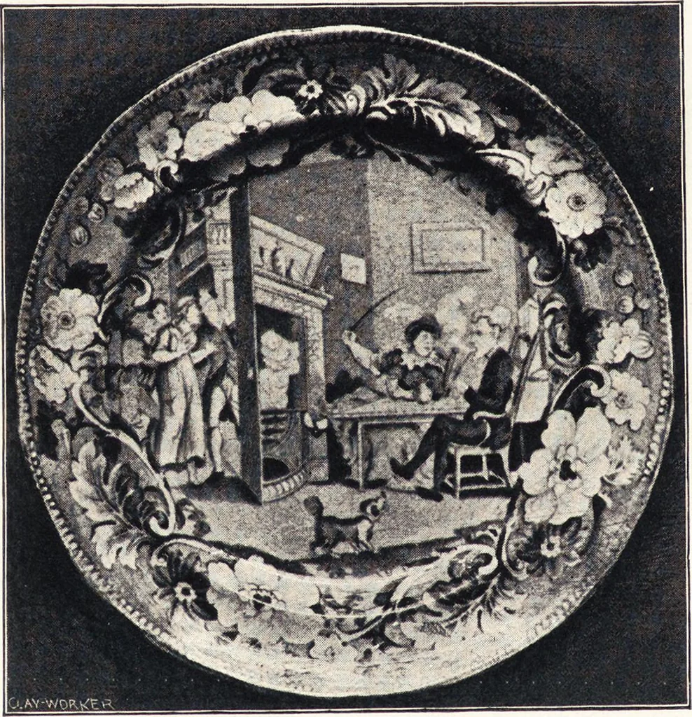 An illustration from Anglo-American pottery : old English china with American views, a manual for collectors, 1901, leaf 55
