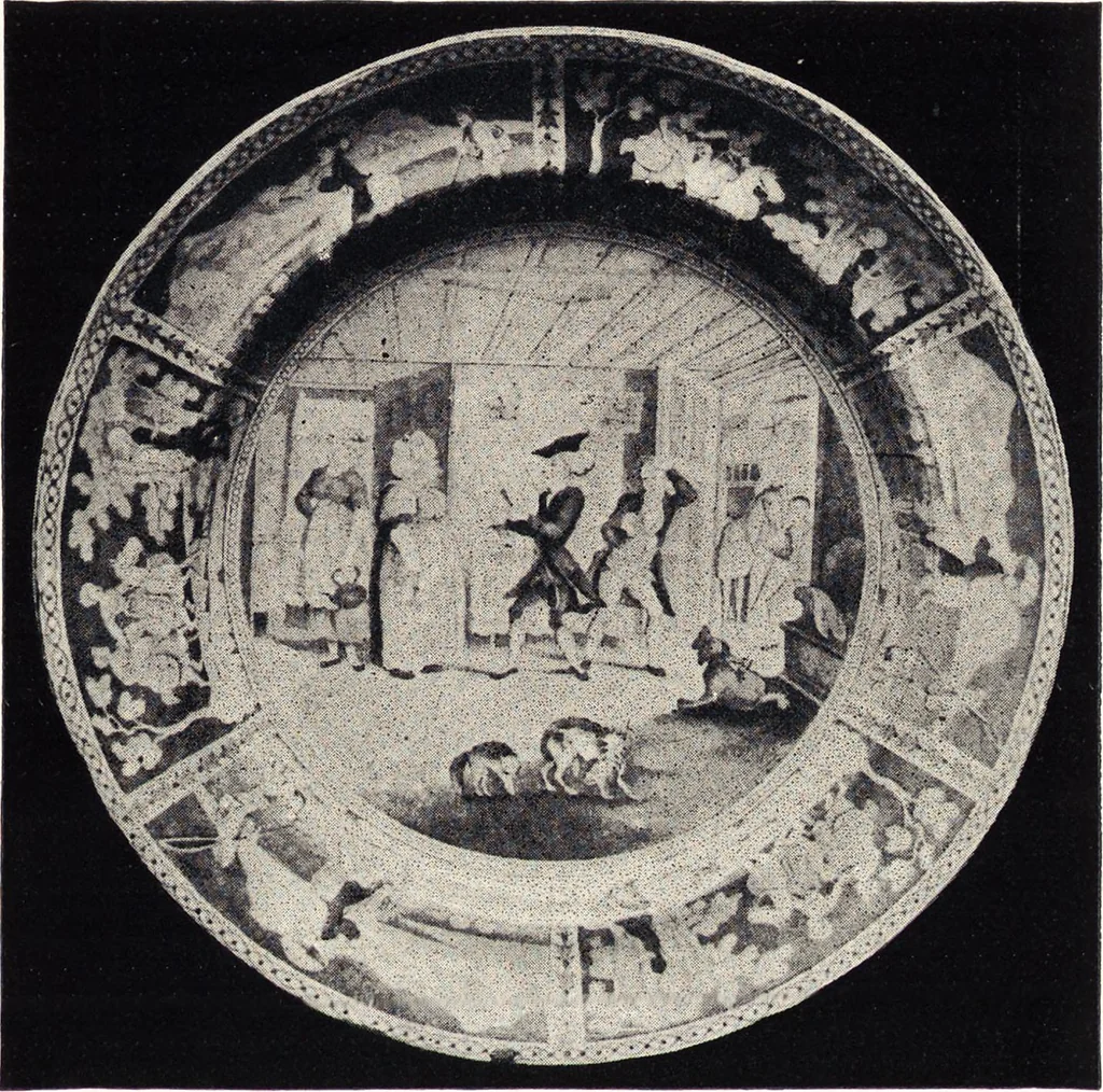 An illustration from Anglo-American pottery : old English china with American views, a manual for collectors, 1901, leaf 56