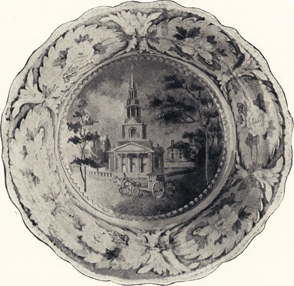 An illustration from Anglo-American pottery : old English china with American views, a manual for collectors, 1901, leaf 63