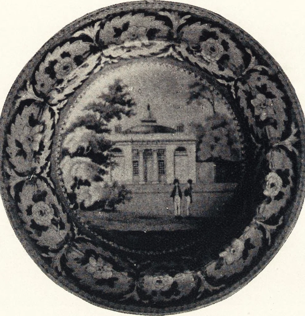 An illustration from Anglo-American pottery : old English china with American views, a manual for collectors, 1901, leaf 65