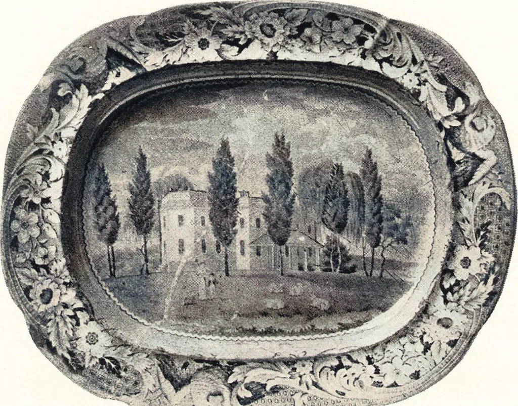 An illustration from Anglo-American pottery : old English china with American views, a manual for collectors, 1901, leaf 76