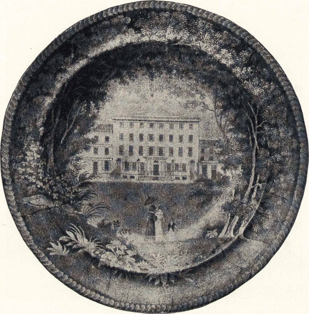 An illustration from Anglo-American pottery : old English china with American views, a manual for collectors, 1901, leaf 81