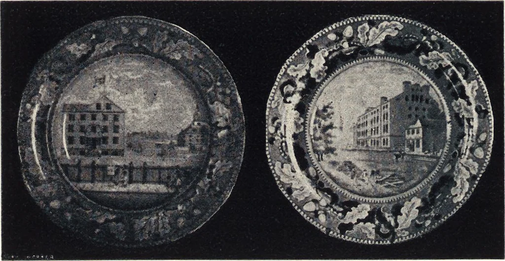 An illustration from Anglo-American pottery : old English china with American views, a manual for collectors, 1901, leaf 87