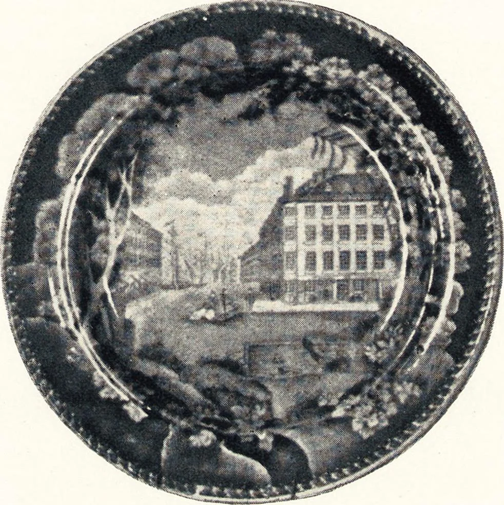 An illustration from Anglo-American pottery : old English china with American views, a manual for collectors, 1901, leaf 92