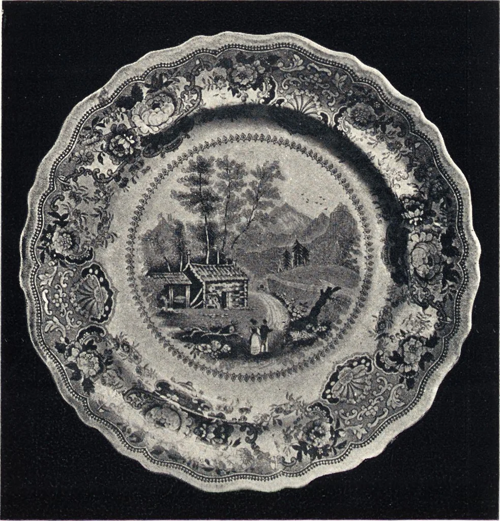 An illustration from Anglo-American pottery : old English china with American views, a manual for collectors, 1901, leaf 94