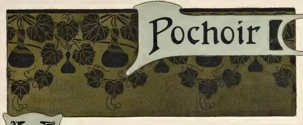 An illustration from Etude de la plante : son application aux industries d'art : pochoir, papier peint, etoffes, céramique, marqueterie, tapis, ferronnerie, reliure, dentelles, broderies, vitrail, mosaïque, bijouterie, bronze, orfévrerie, 1914, leaf 104