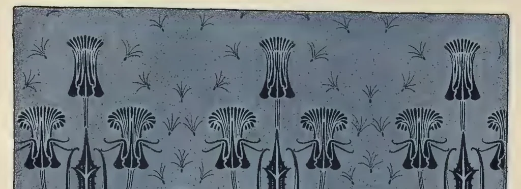 An illustration from Etude de la plante : son application aux industries d'art : pochoir, papier peint, etoffes, céramique, marqueterie, tapis, ferronnerie, reliure, dentelles, broderies, vitrail, mosaïque, bijouterie, bronze, orfévrerie, 1914, leaf 245