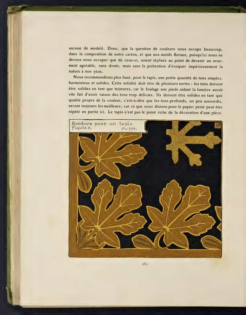 An illustration from Etude de la plante : son application aux industries d'art : pochoir, papier peint, etoffes, céramique, marqueterie, tapis, ferronnerie, reliure, dentelles, broderies, vitrail, mosaïque, bijouterie, bronze, orfévrerie, 1914, leaf 287