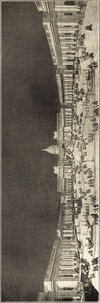 An illustration from Daniel H. Burnham, architect, planner of cities, 1921, leaf 332