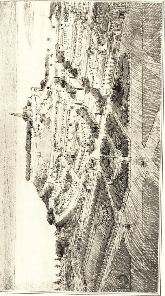 An illustration from Daniel H. Burnham, architect, planner of cities, 1921, leaf 116