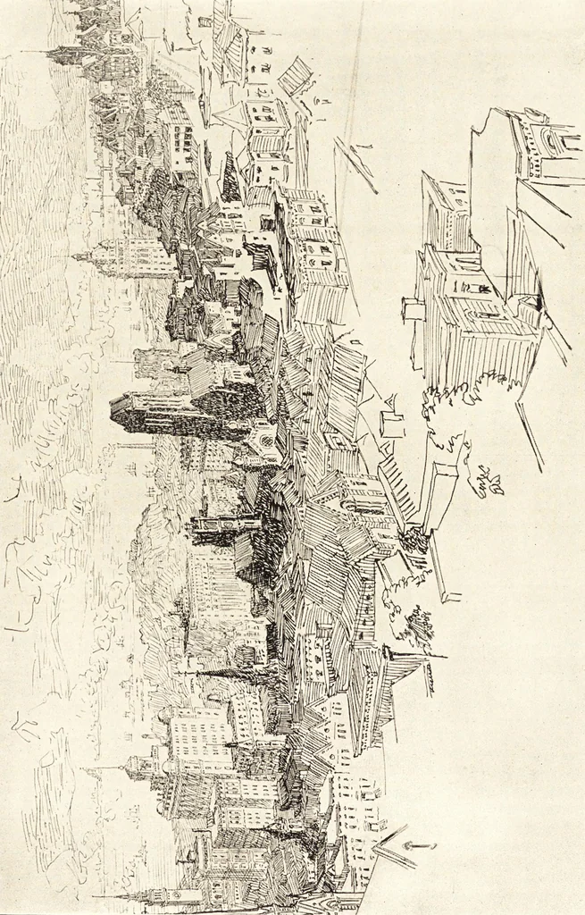 An illustration from Daniel H. Burnham, architect, planner of cities, 1921, leaf 342