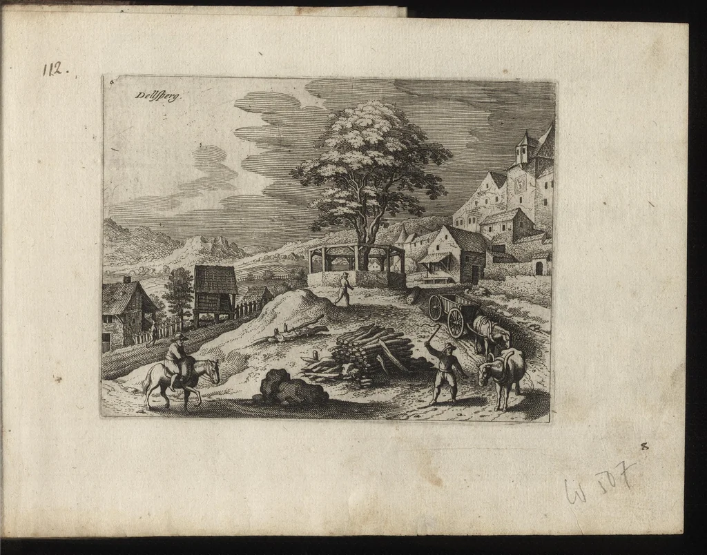 An illustration from Novae regionum aliquot amaenissimarum delineationes, 1625, leaf 226
