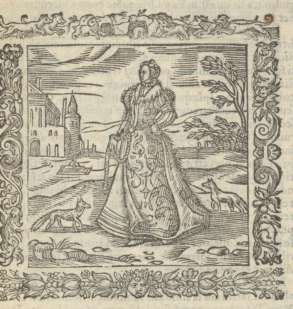 An illustration from Omnia Andreae Alciati v.c. emblemata : cum commentariis, quibus emblematum aperta origine mens auctoris explicatur & obscura omnia dubiáque illustrantur : adiectae ad calcem notae posteriores, 1589, leaf 472