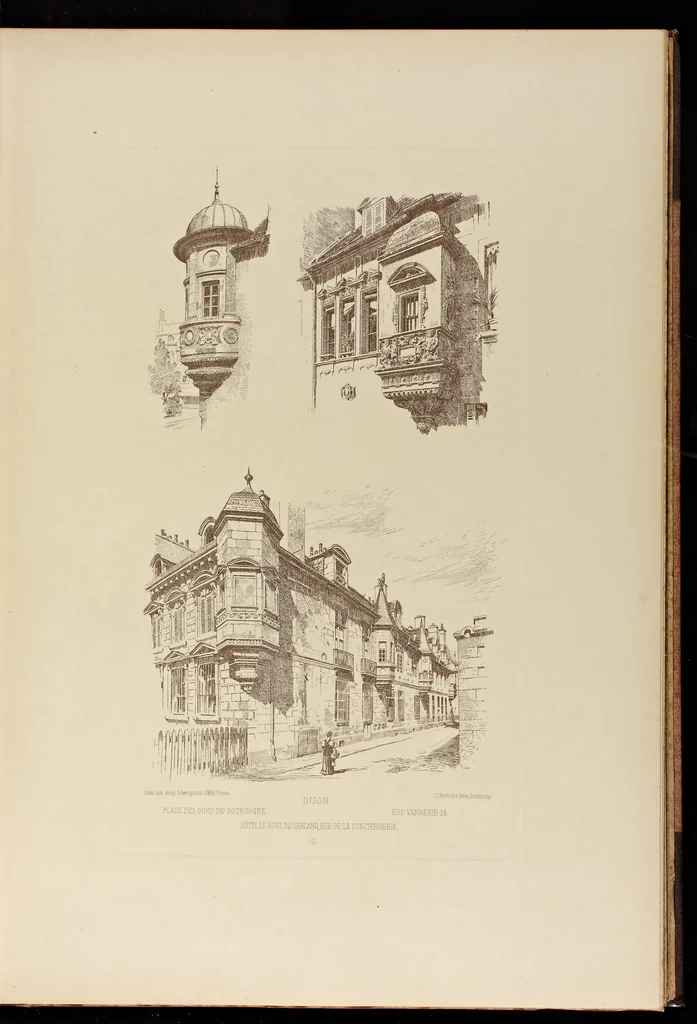 An illustration from Die baukunst Frankreichs, 1896, leaf 124